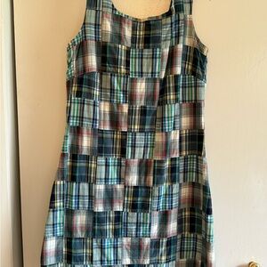 Cape Madras Colorful Plaid Dress